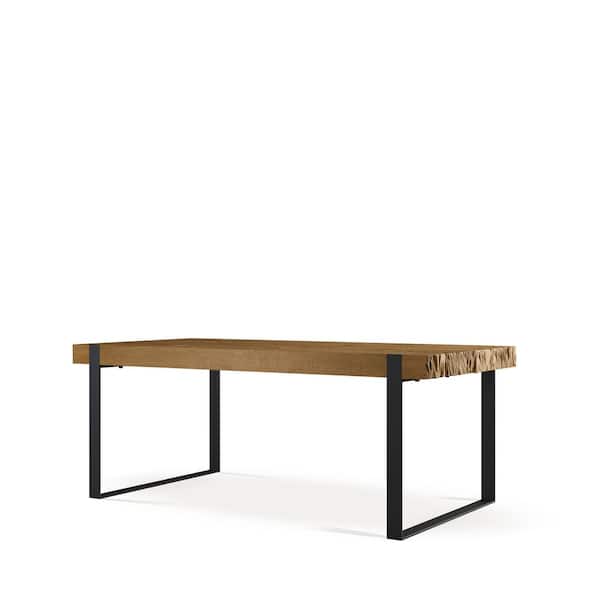 Urban Woodcraft Kingsley 98 in. Natural Wood Rectangle Dining Table