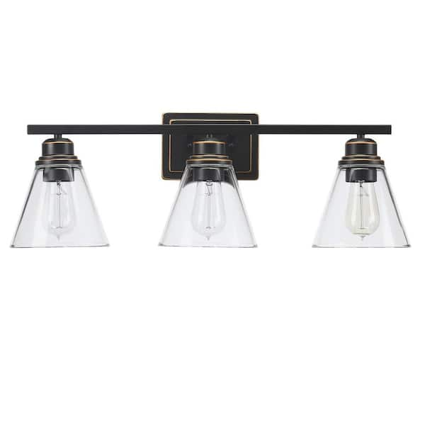 Lakeview 3-Light Vanity Light - Clear Shade