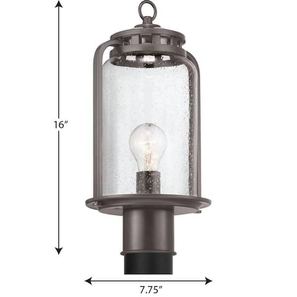 Barlowe 1-Light Antique Bronze 4x4 Deck Post Light Post Lantern Barlowe 1-Light Antique Bronze 4x4 Deck Post Light Post Lantern