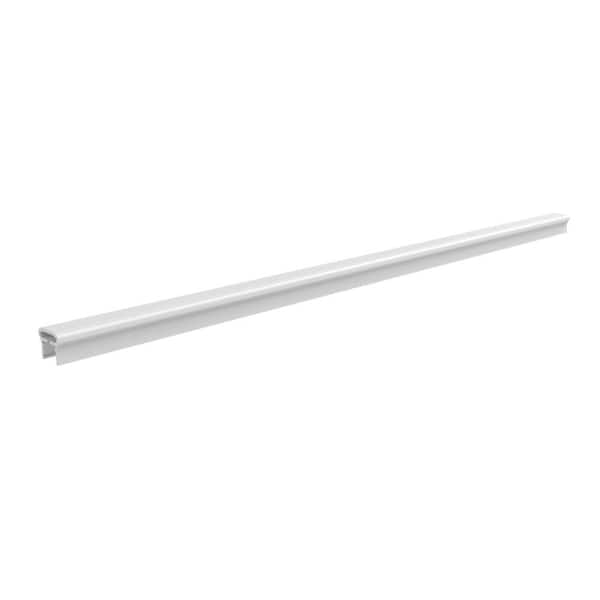 Transform 6 ft. Satin White Vinyl Graspable Top Rail