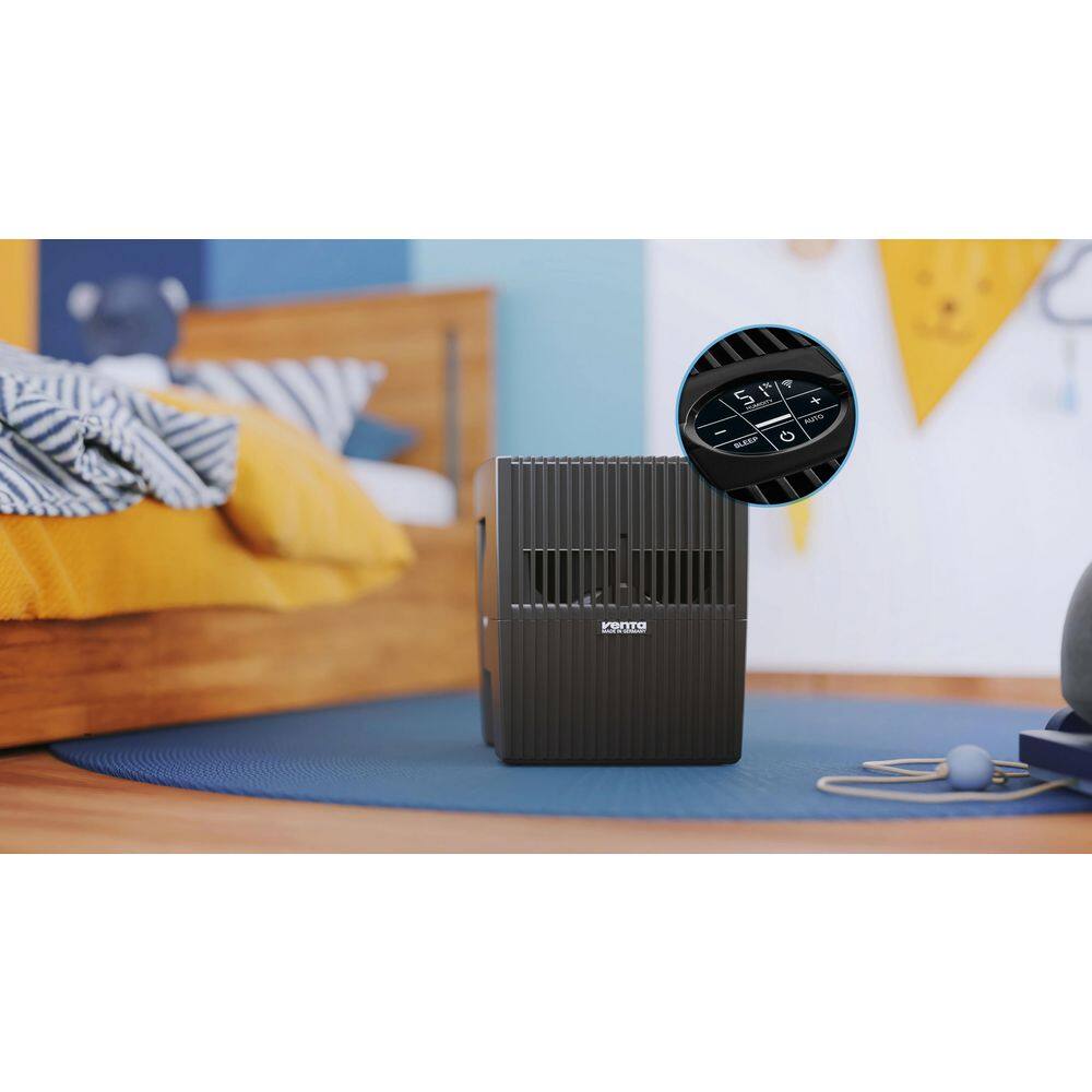 Black 1.8 Gallon Smart Evaporative Tabletop Humidifier