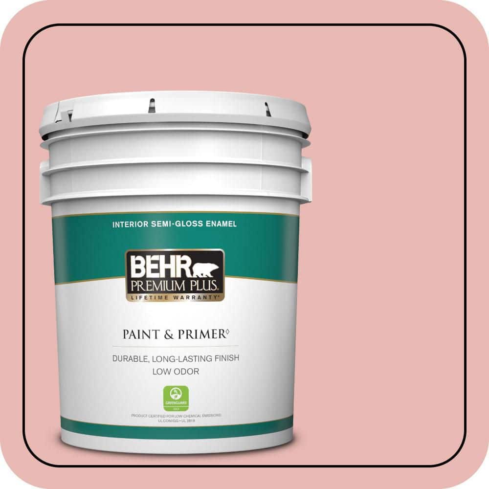 5 gal. #MQ4-4 Noble Blush Semi-Gloss Enamel Low Odor Interior Paint & Primer price history on PriceWatchPro
