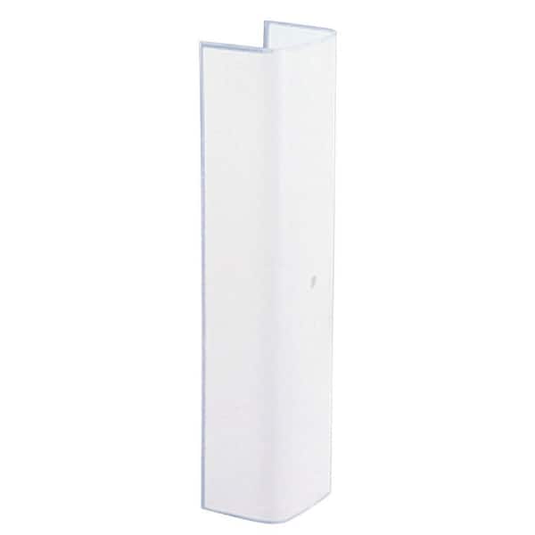 3-3/4 in. White Channel Glass with 3 in. Depth and 12 in. Width