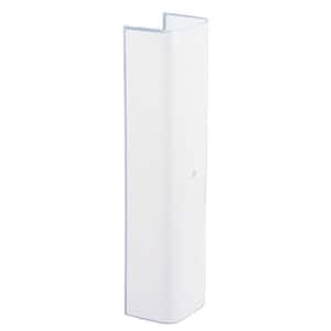 3-3/4 in. White Channel Glass with 3 in. Depth and 12 in. Width