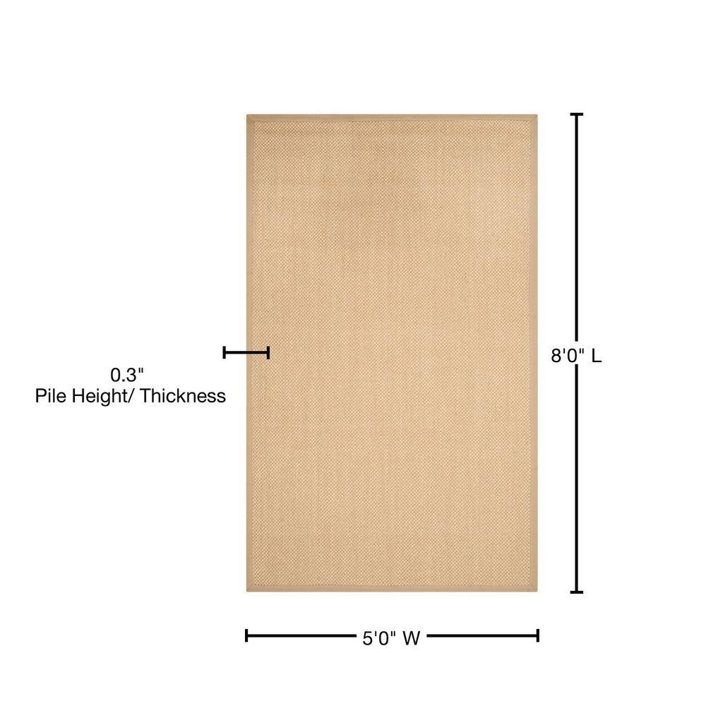 Maize and Linen Flat Woven Reversible Area Rug