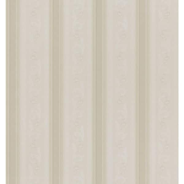 Brewster 8 in. W x 10 in. H Pomander Scroll Stripe Wallpaper Sample