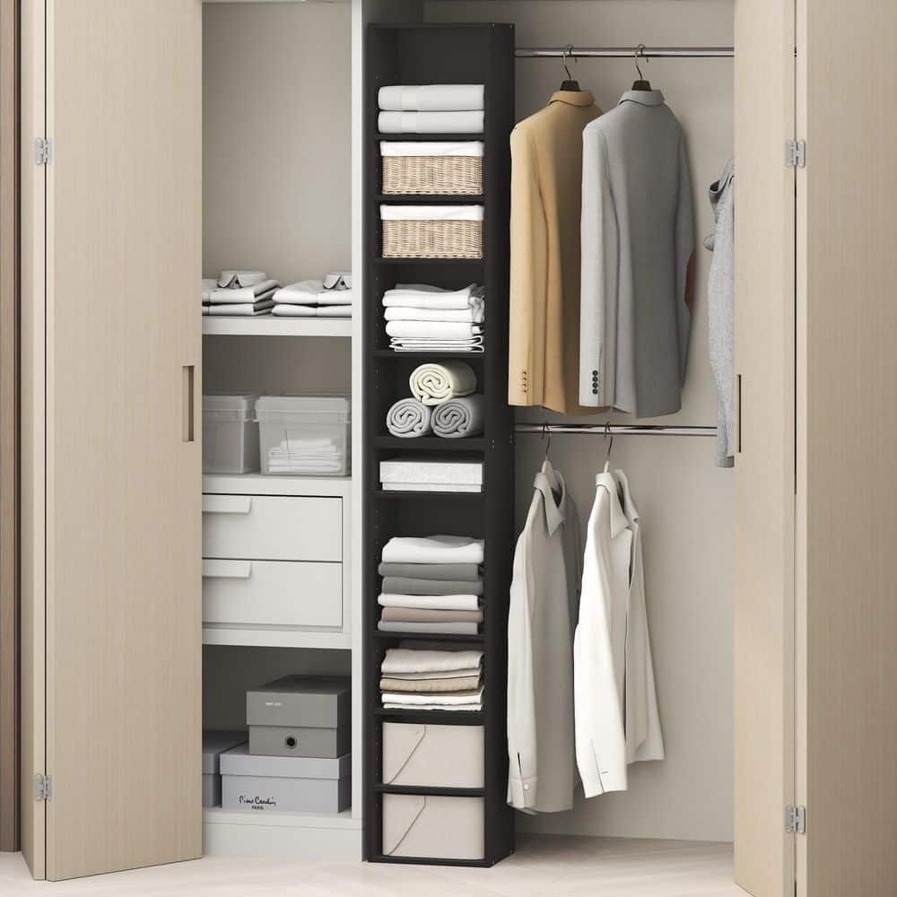 PASIR 78.7 in. Tall Blackwood Wood 10-Tier Bookcase price history on PriceWatchPro