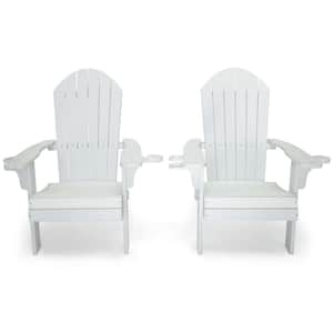 Westwood White All Weather Plastic Outdoor Patio Adirondack Chair (Set of 2)