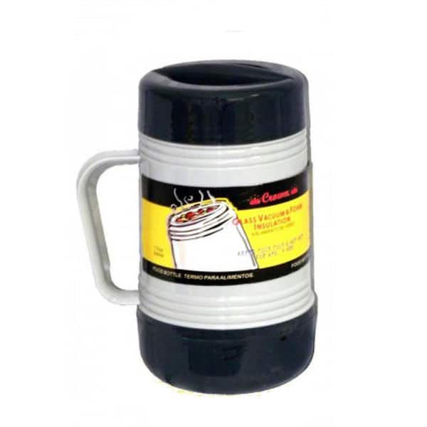 17 Ounce Blue Plastic Vacuum Insulated Food Thermos