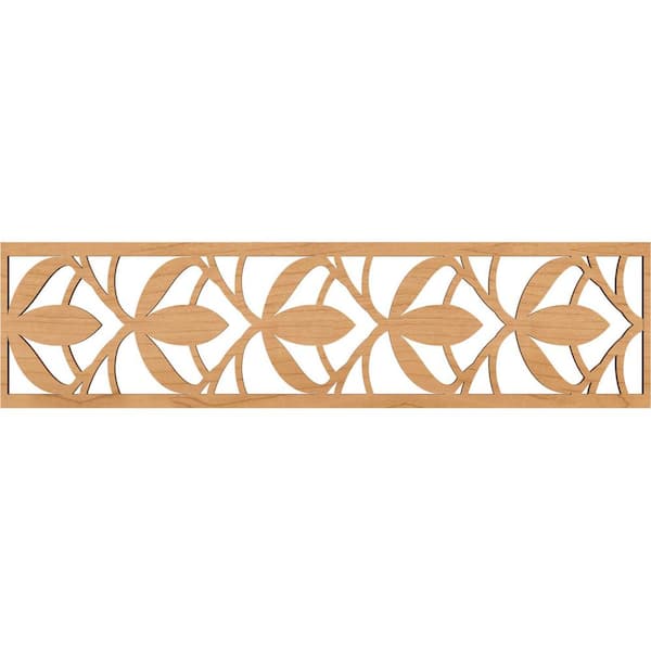 Ekena Millwork Salem Fretwork 0.375 in. D x 47 in. W x 12 in. L Maple Wood Panel Moulding