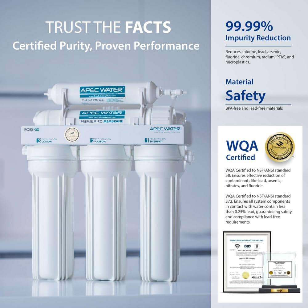 Essence Series 5-Stage Under-Sink Reverse Osmosis Water Filtration System