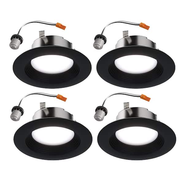 LTT 4 in. Adjustable 5 CCT, New Construction/Remodel/Retrofit, Integrated LED Regressed LED Downlight (4-Pack)