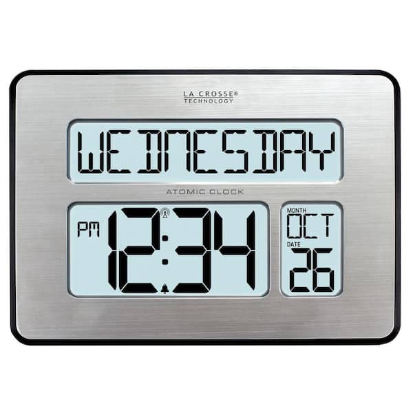 La Crosse Technology Backlight Atomic Full Calendar Digital Clock
