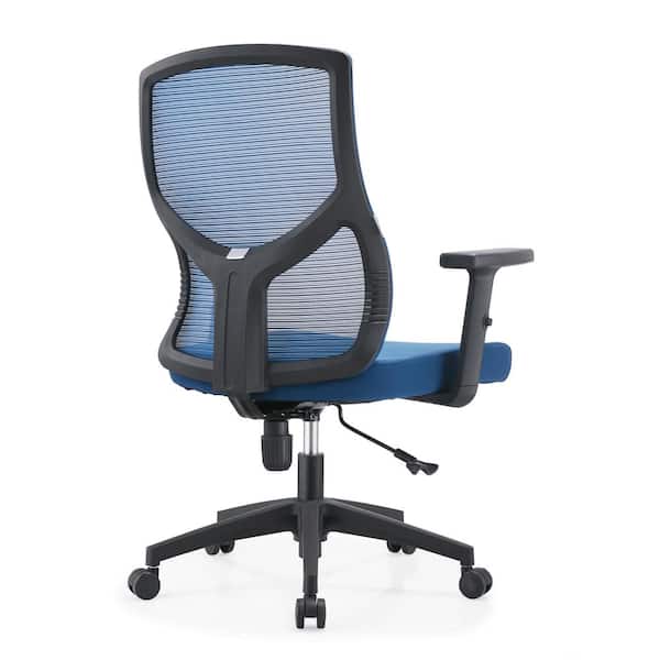 Leisuremod Glen Cotton Office Chair Mesh Mid-Back Computer