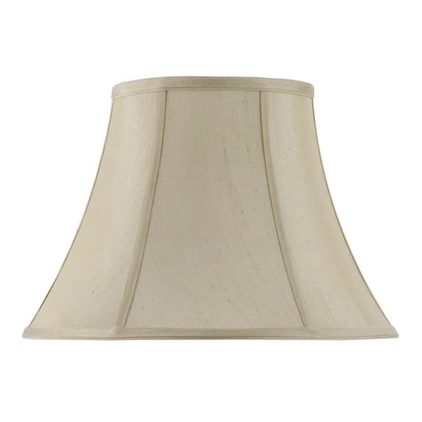 CAL Lighting 11.5 in Champagne  Yellow Fabric Shade