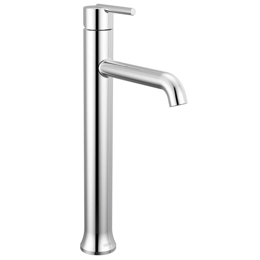 Sleek Modern 13.5" Chrome Zinc Single Hole Vessel Faucet