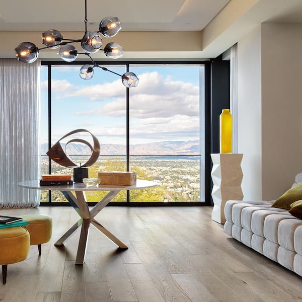 Point Loma French Oak 1/2 in. T x 7.5 in. W Tongue & Groove Wirebrushed Engineered Hardwood Flooring (23.3 sq. ft./case)