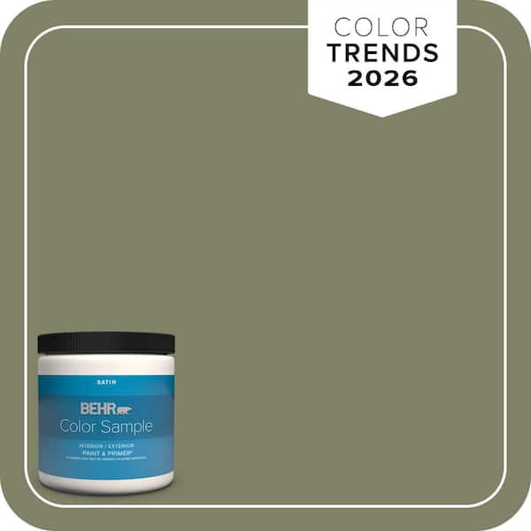 BEHR PREMIUM PLUS 8 oz. #S380-6 Ecological Satin Enamel Interior/Exterior Paint & Primer Color Sample