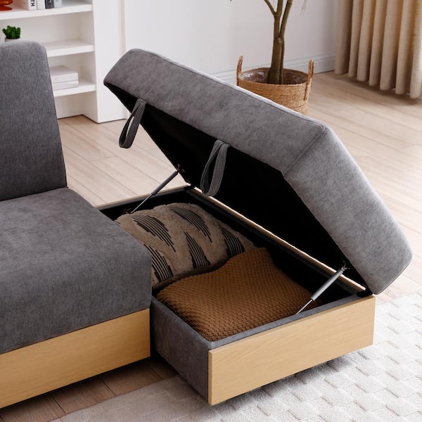 Outdoor couch with storage underneath discount