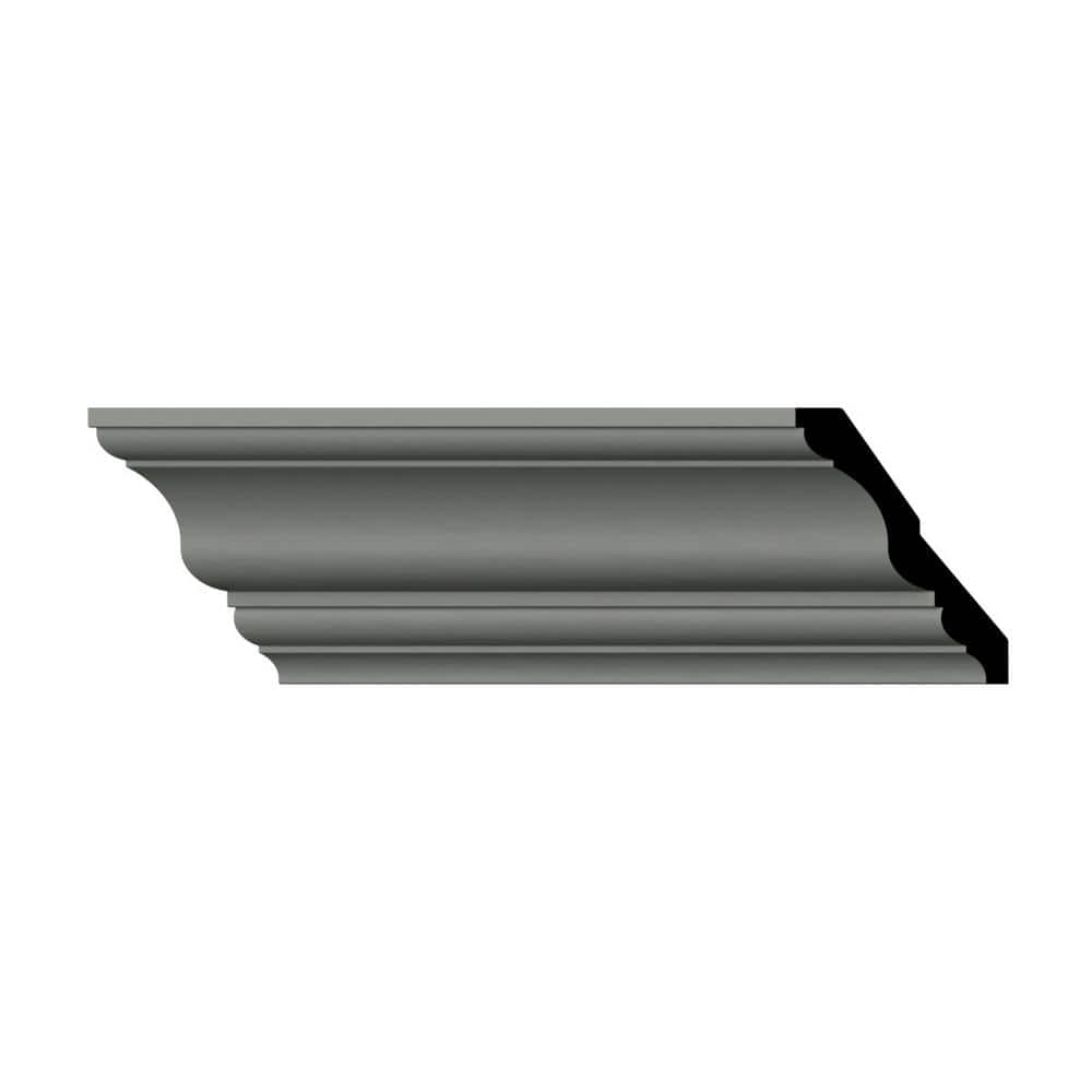 Alicia 96" Gray Polyurethane Crown Moulding