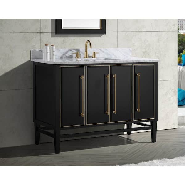 Avanity Mason 48 In Bath Vanity, Black Bathroom Vanity Cabinet