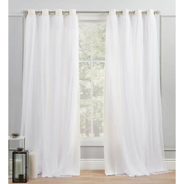 Room Darkening Curtain Panel Set, Exclusive Home Curtains Catarina Layered Solid