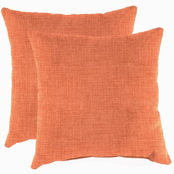 Jordan Manufacturing 17 in. L x 17 in. W x 5 in. T Square Outdoor Throw Pillow (2-Pack)