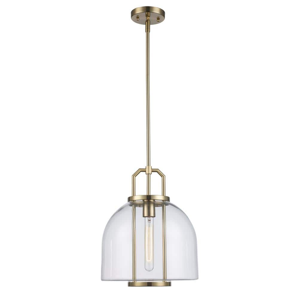 Bel Air Lighting Rhapsody 11.75 in. 1-Light Gold Pendant Light Fixture ...