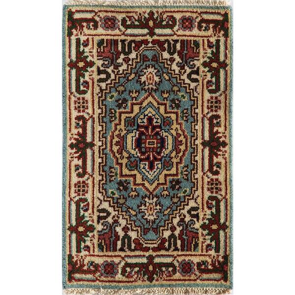 Rugs America ROYAL HERIZ Sky Blue Blue Area Rug - 2 X 3
