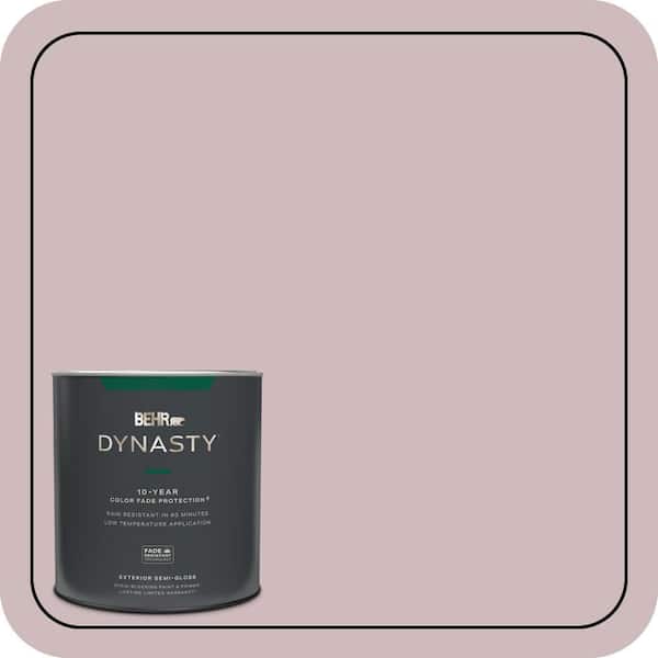 BEHR DYNASTY 1 qt. #N120-3 Mauve it Semi-Gloss Enamel Exterior Stain-Blocking Paint & Primer