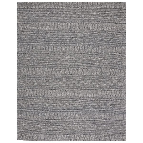 Marbella 10 ft. x 14 ft. Dark Gray Geometric Area Rug