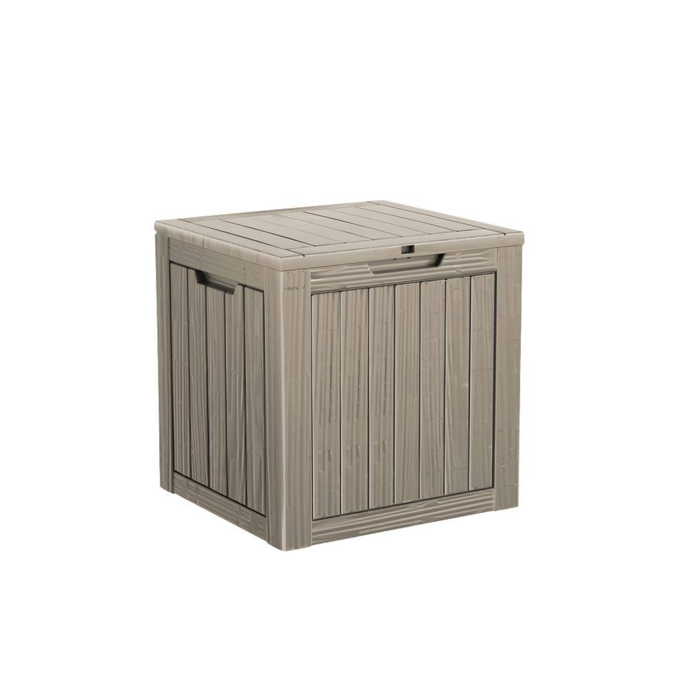 30 Gal. Light Brown Outdoor Resin Waterproof Deck Box with Lockable Lid price history on PriceWatchPro