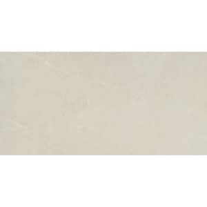 Sterlina Ivory 11.81 in. x 23.62 in. Polished Marble Look Porcelain Floor and Wall Tile (15.504 sq. ft./Case)