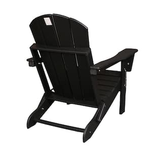 Folding Adirondack Chair, Relaxing Stackable Arm Rest Ergonomic HDPE All-Weather Adirondack Chair