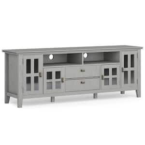 Artisan Fog Grey 72 in. TV Media Stand For TVs up to 80 in.