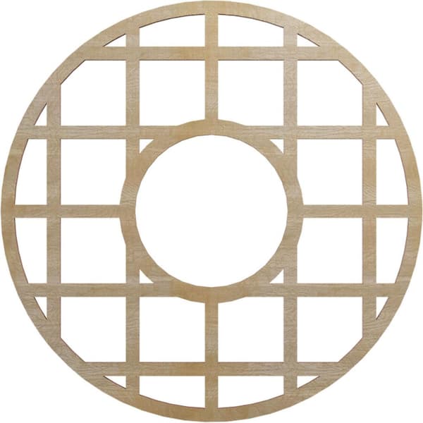 Ekena Millwork 0.375 in. x 7.25 in. x 20 in. Wood Medallion Moulding