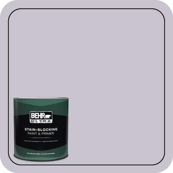 BEHR ULTRA 1 qt. #N560-1 Posture and Pose Semi-Gloss Enamel Exterior Paint & Primer