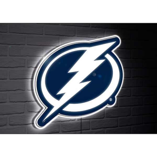 Evergreen Tampa Bay Lightning Team Logo Shaped Plug in LED Lighted Sign