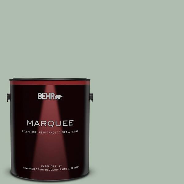 BEHR MARQUEE 1 gal. #450E-3 Southern Breeze Flat Exterior Paint & Primer