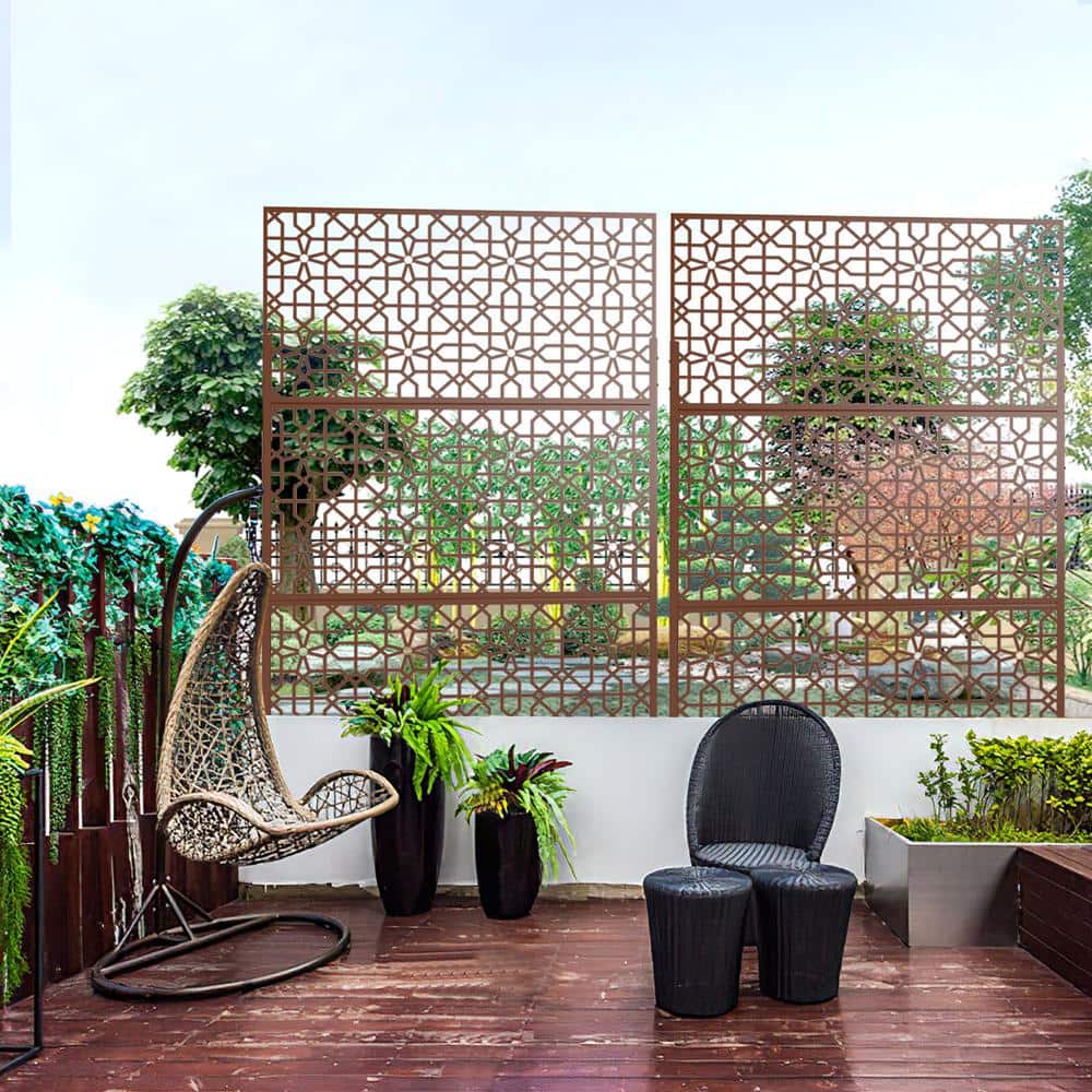 Freestanding Metal Privacy Screens Panel