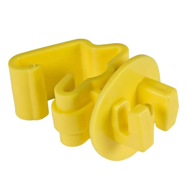 Zareba Yellow Standard Snug-Fitting T-Post Insulator (25-Per Bag)