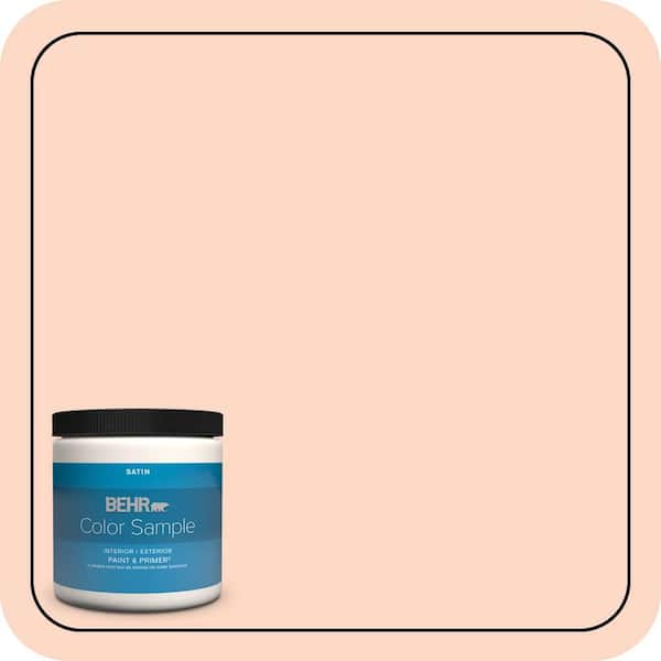 BEHR PREMIUM PLUS 8 oz. #240C-2 Heavenly Song Satin Enamel Interior/Exterior Paint & Primer Color Sample