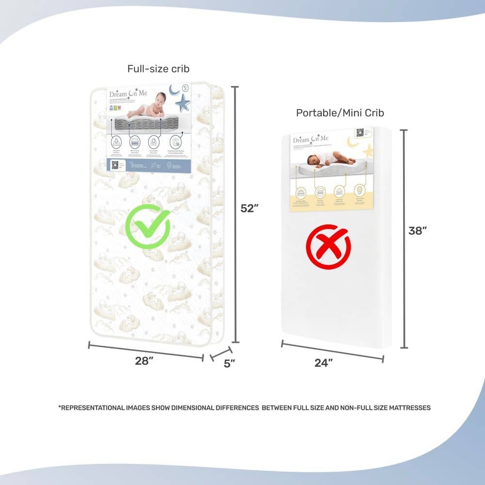 Twilight 80 Coil Innerspring Crib and Toddler Mattress