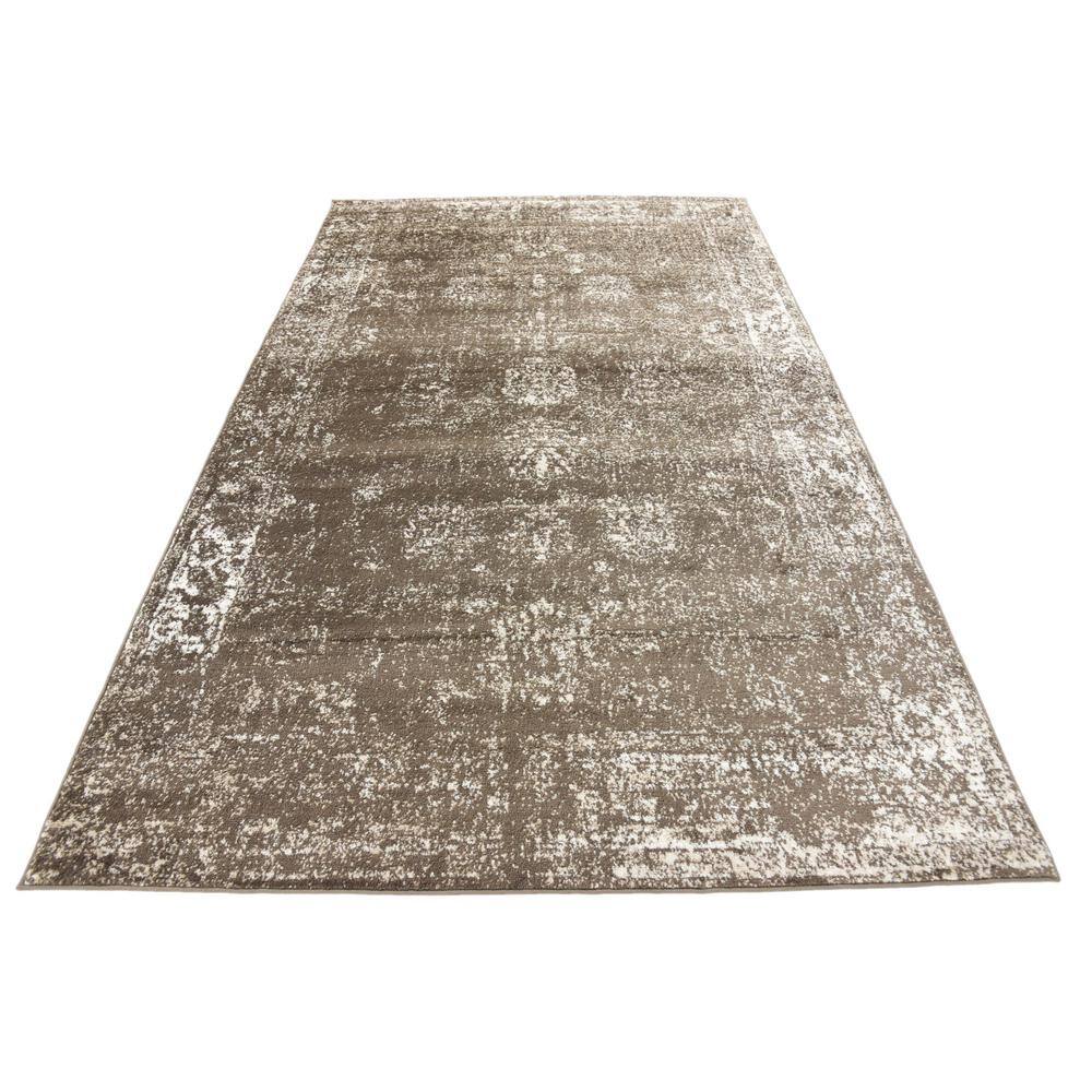 Casino Sofia Brown Rectangular Indoor Easy-Care Rug 5'3" x 8'