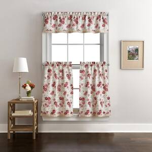 ANTIQUE ROSE TAIL TIER PAIR RED