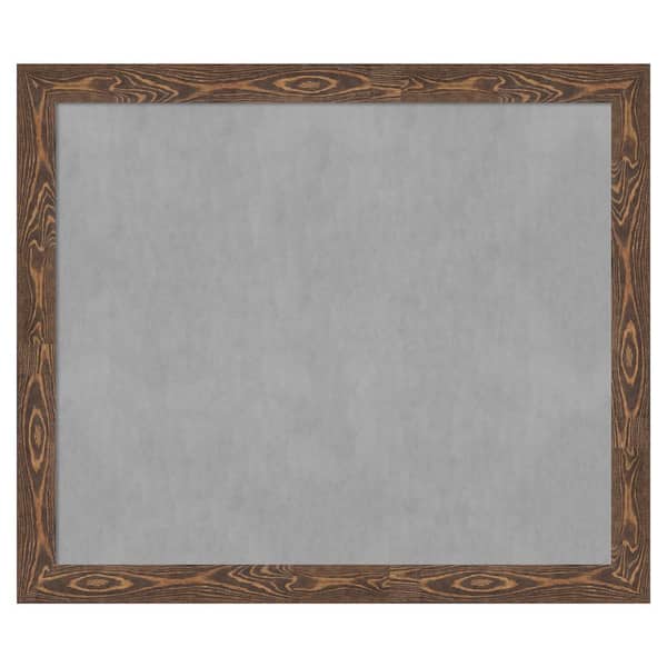 Amanti Art Bridge Brown 54 in. x 46 in. Framed Magnetic Board