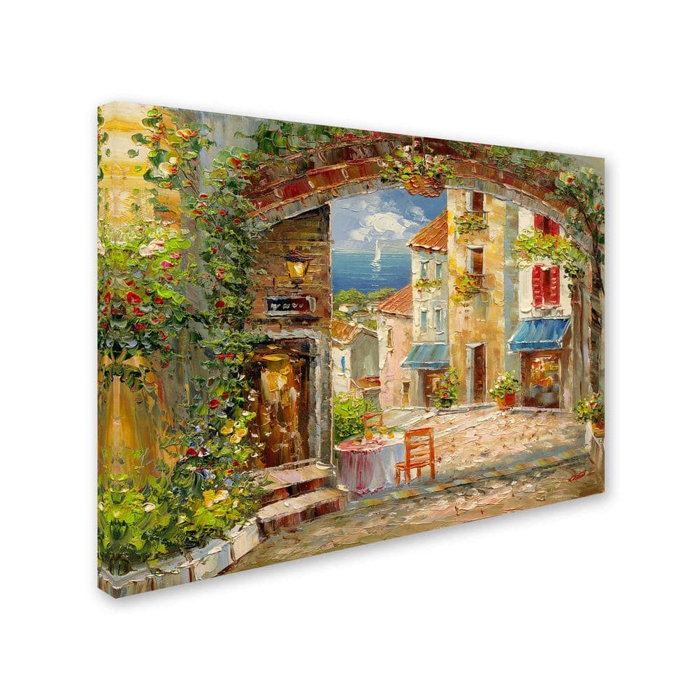 Capri Isle Impressionist Landscape Canvas Painting