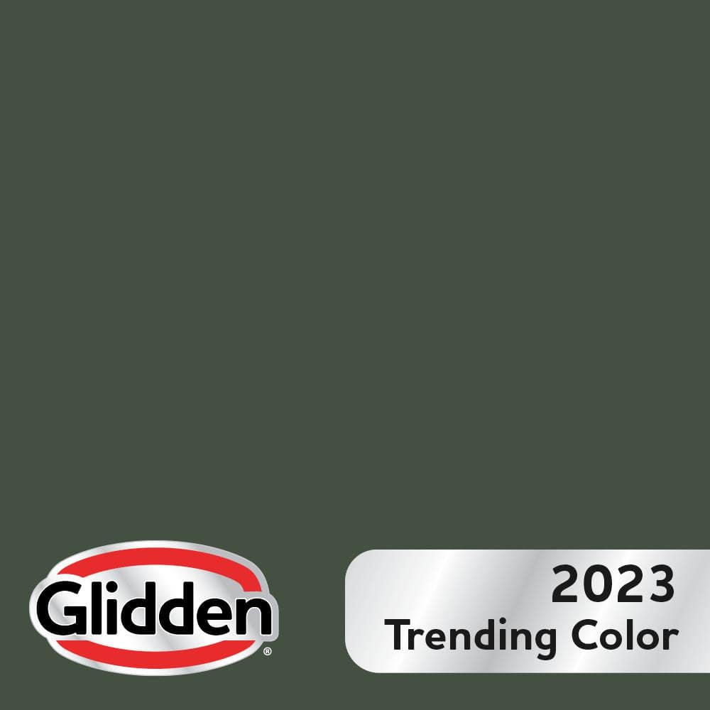 Glidden Fundamentals Exterior Paint Deep Veridian / Green, Flat, 1 Gallon 