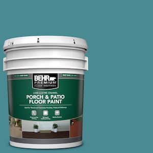 5 gal. #PFC-49 Heritage Teal Low-Lustre Enamel Interior/Exterior Porch and Patio Floor Paint