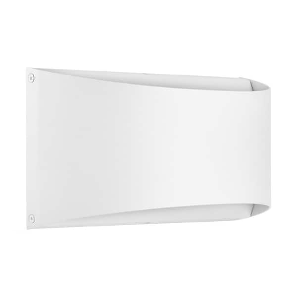 LED Up/Down White Outdoor Wall Light Lantern, Modern Dimmable Lantern Sconce, 12-Watt, 700 Lumens, 5 CCT 2700K-5000K